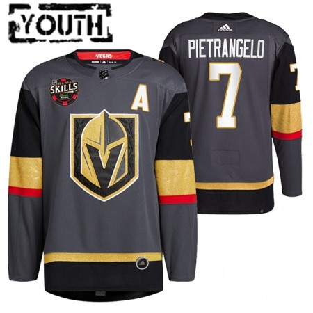 Dětské Hokejový Dres Vegas Golden Knights Alex Pietrangelo 7 2022 NHL All-Star Skills Černá Authentic